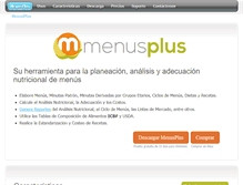 Tablet Screenshot of menusplus.net